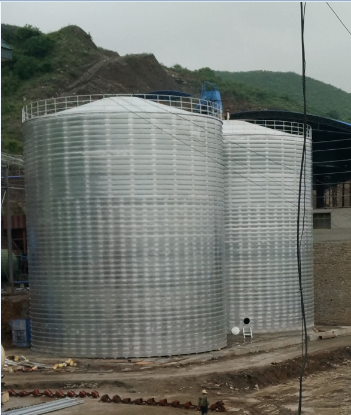 乌坡镇粮食钢板仓的安装全过程不用热焊接